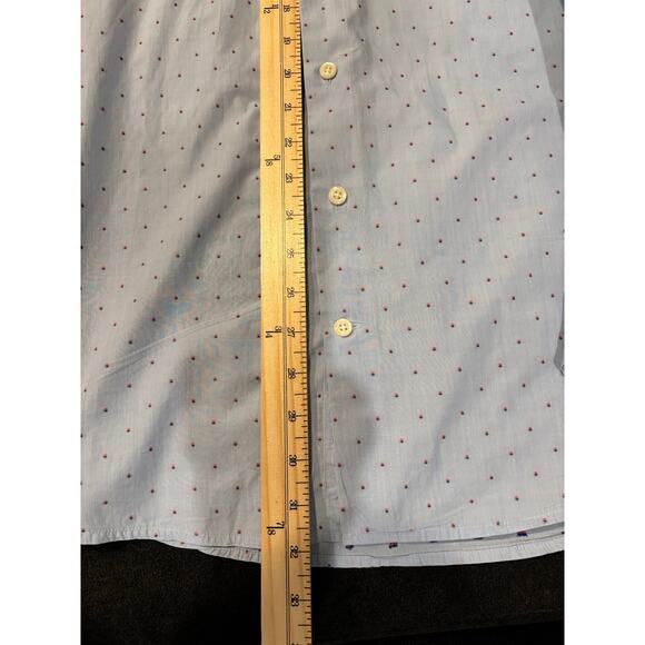 Peter Milar seaside button down mens shirt light blue size 2XL 100% cotton - Picture 8 of 9